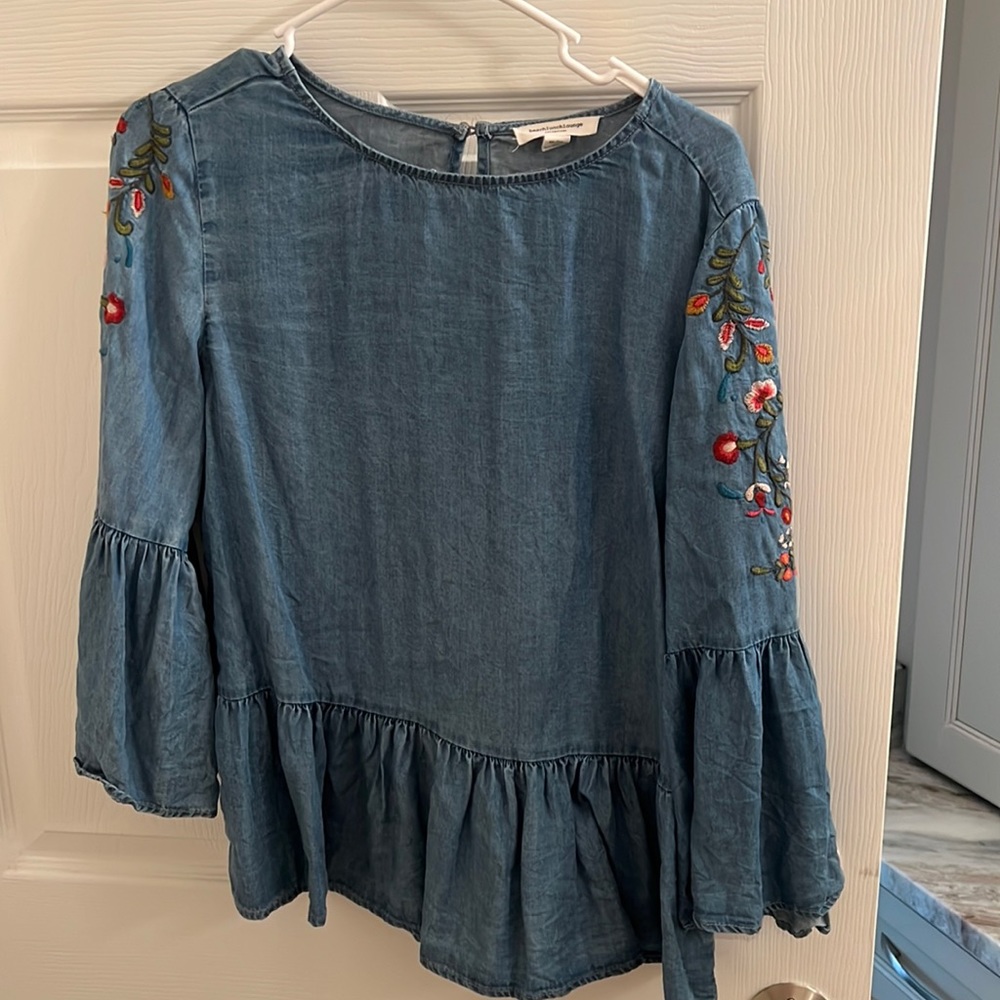 Denim beach lunch lounge shirt